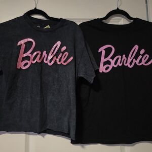 Barbie Graphic T-Shirts in Black and Gray